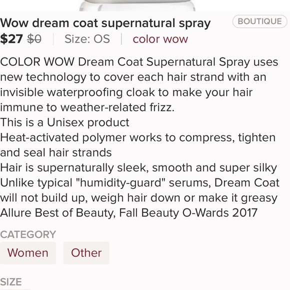 Wow dream coat spray - Picture 3 of 3